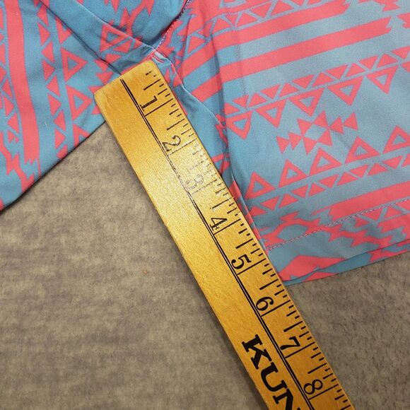 Chubbies Rad O Rama Swim Shorts Mens 2XL 5" Blue Pink Geometric Aztec - Picture 6 of 6